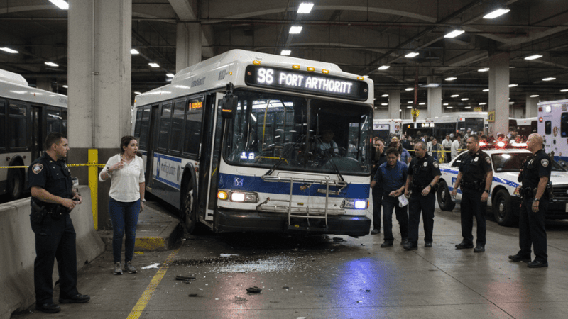 Dozens Injured in NYC Port Authority Bus Terminal Accident